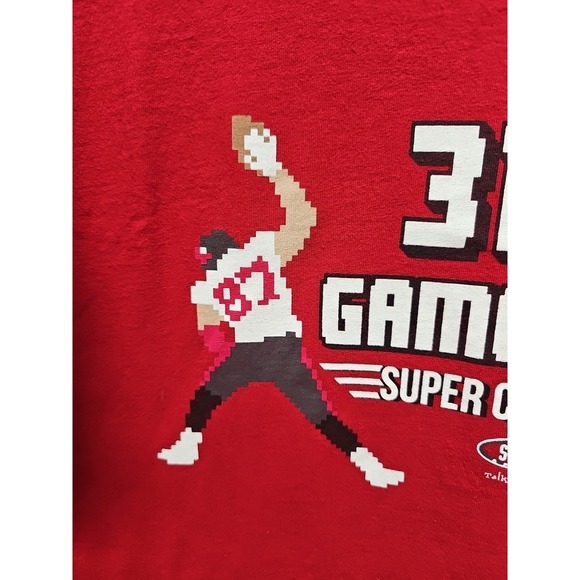 Gildan Red Super Bowl Lv 55 Kansas Chiefs T-Shirt Tampa Bay Buccaneers Smack 2xl - Picture 6 of 13